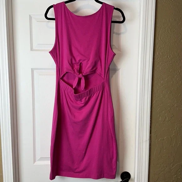 🦋🦋BUFFALO DAVID BITTON FAUX TWO PIECES PINK COTTON DRESS🦋🦋 - Picture 5 of 14